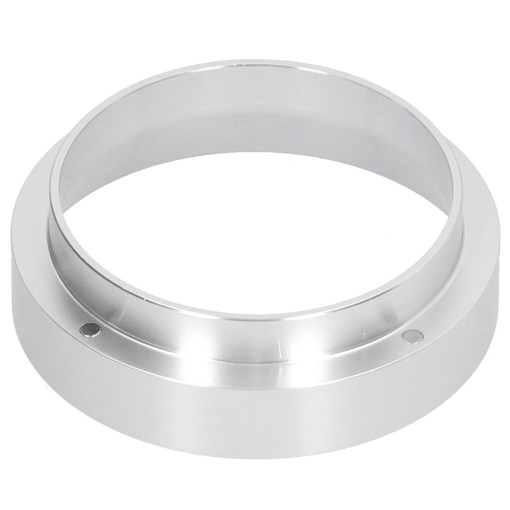 Kaffee Dosierring Ersatz mit Magnetischem Anti-Flugpulverdeckel Dosiertrichter Kaffeemaschinenteile(Silber 58MM )