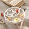 Round Star Moon Tray Dish Storage Box Ornament Silicone Mold DIY Aromatherapy Gypsum Ceramic Mold