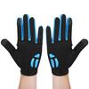 1 Paar Unisex Sport-Handschuhe Stoßdämpfende Atmungsaktive Nylon-Handschuhe für Outdoor-RadfahrenSchwarz und blau