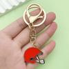 Sports Cartoon Keychain: Rugby, Badminton, Baseball Charm with Lobster Clasp for Crossbody Backpacks