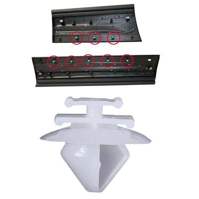 Exteriér Dveře Boční Lišty NárazníkTrimClip pro Peugeot 106 206 207 306 307 806 1007 Partner Expert Citroen C2 C3 Pluriel Picasso Berlingo Saxo Dispatch