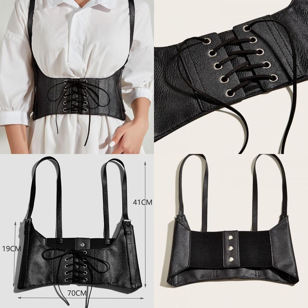 Color Solid Simple Strap Design Women Casual Strap Waist Cover For Street Wear