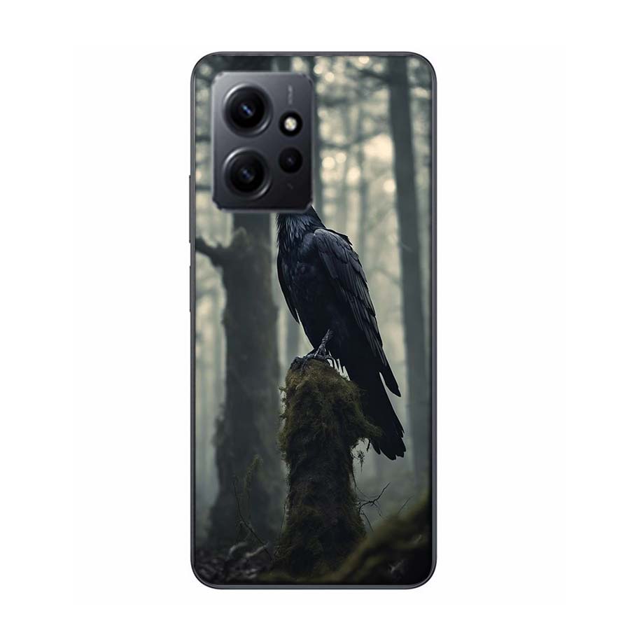 Raven Dark Crow Phone Case For Redmi Note 14 15 Pro 5G 13 12 Pro Plus 11 11T 11E 11S 10 Pro 10S 9 9S Cover Cell Clear TPU Capa C