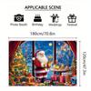 1Pcs Christmas Santa Claus Snowy Village Decoration Background Xmas Backdrop Decorations For Photo Studio Photo Booth Party