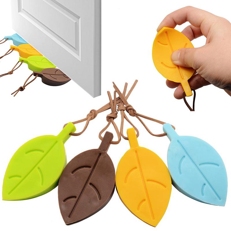 

PDTO новая силиконовая карта безопасности, подвесной дверной стопор, детская защитная дверная стопорная пластина, стиль листа