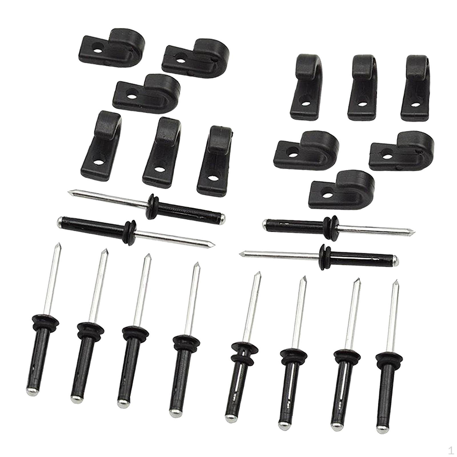 

24 крючка и заклепки для багажника на крышу каяка, универсальный багаж для автомобильной лодки-каноэ,