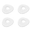 4 Pieces Sweeping Robot Mop Cloth Spare Part Sweeping Robot Replacement Cloths Mopping Pads Fiber Material for Narwal J4