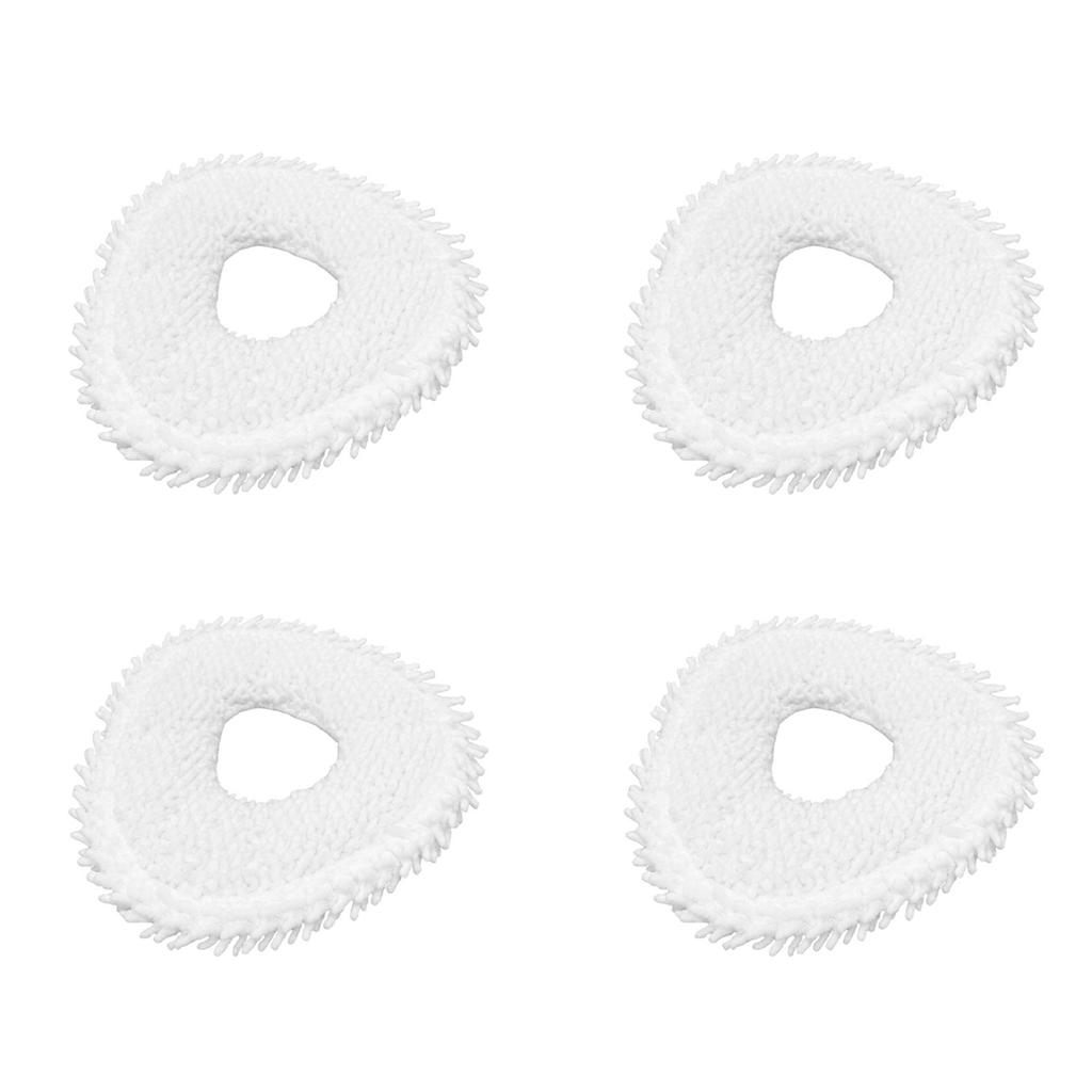 4 Pieces Sweeping Robot Mop Cloth Spare Part Sweeping Robot Replacement Cloths Mopping Pads Fiber Material for Narwal J4