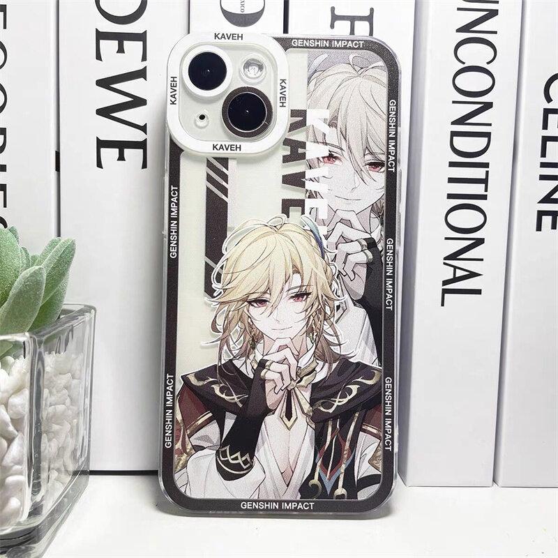 Genshin Impact Case For iPhone 11 12 13 14 15 Pro Max Mini 6 6S 7 8 Plus XR XS Max X Xiao Zhongli Wanderer Alhaitham Cover