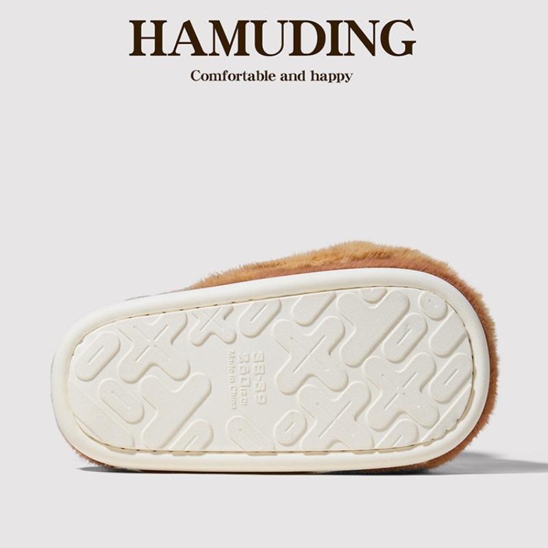 Autumn and winter cartoon three-dimensional thickened cotton slippers wear warm and comfortable cotton slippers at home women