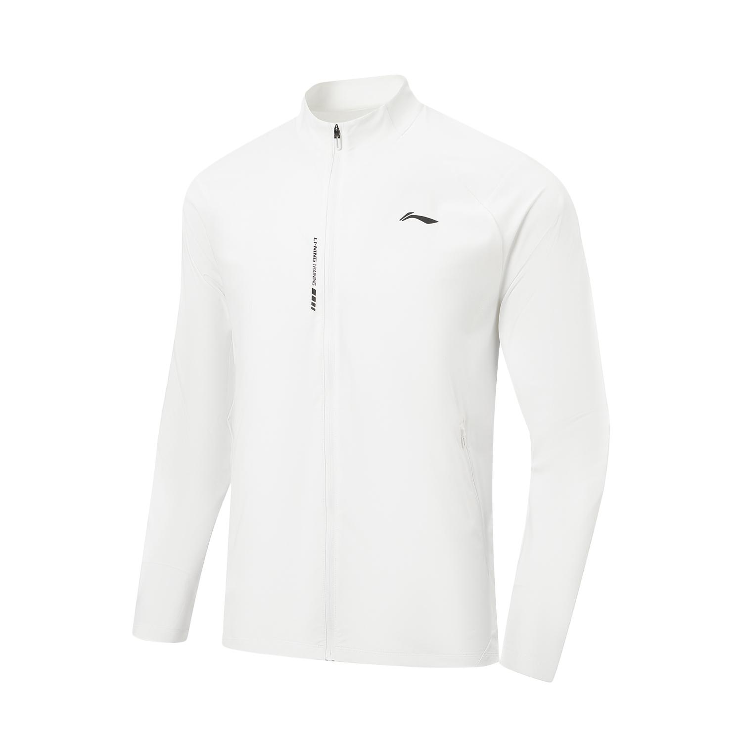 Li-Ning Fitness Series Stand Collar Logo Letter Sports Jacket Men jackets AFDWJ65-2 S