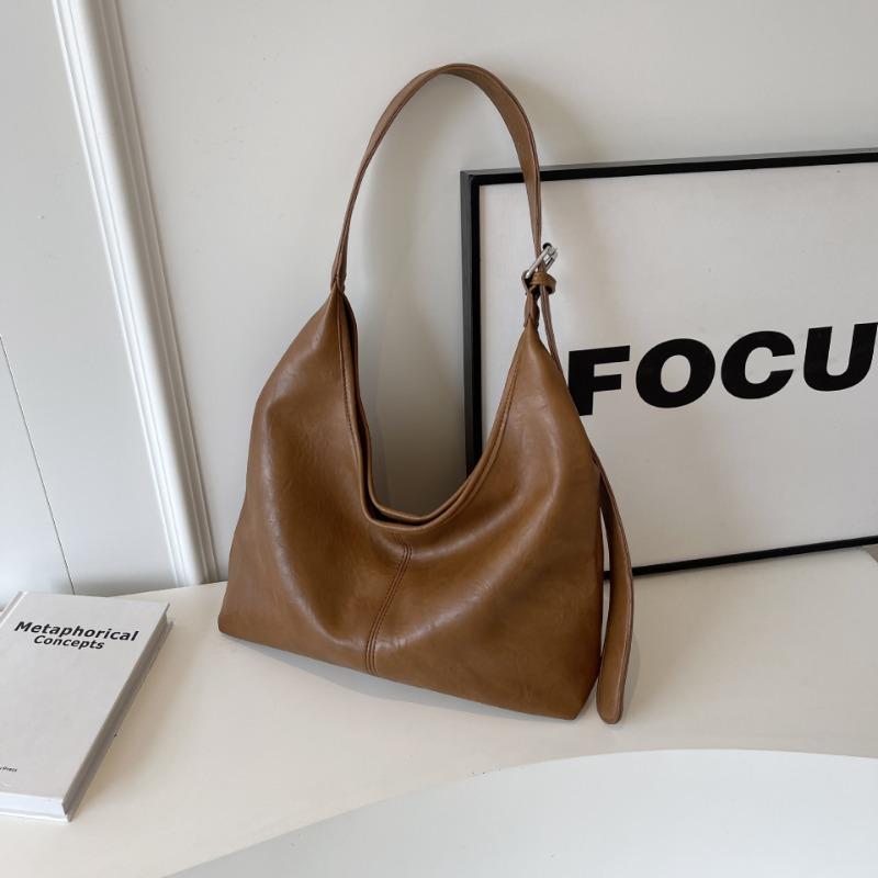 

Ретро сумка для поездок на работу, новая модная и универсальная модная и высококлассная сумка-тоут на одно плечо, большая вместительная сумка для ребенка и мамы. коричневый