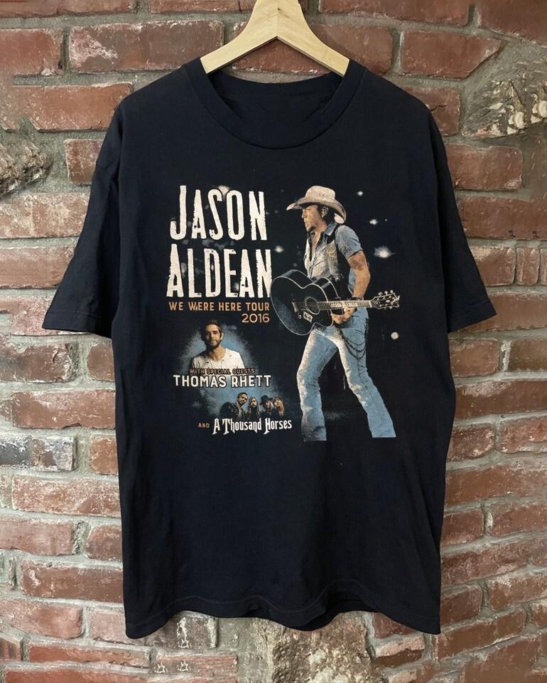 

Джейсон Алдин Тур Мы были здесь Унисекс Футболка Все размеры UU973 XL