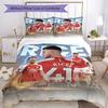 Arsenal Football Player Bedding Set Perfect for Dormitory Soft Fabric Christmas Gift