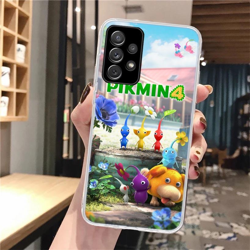 Game P-PikminS 4 Soft Phone Case For Samsung Galaxy A52 A42 A32 A22 A12 A02S A51 A50 A41 A31 A21S A71 A40 A30S A20E A10S A70
