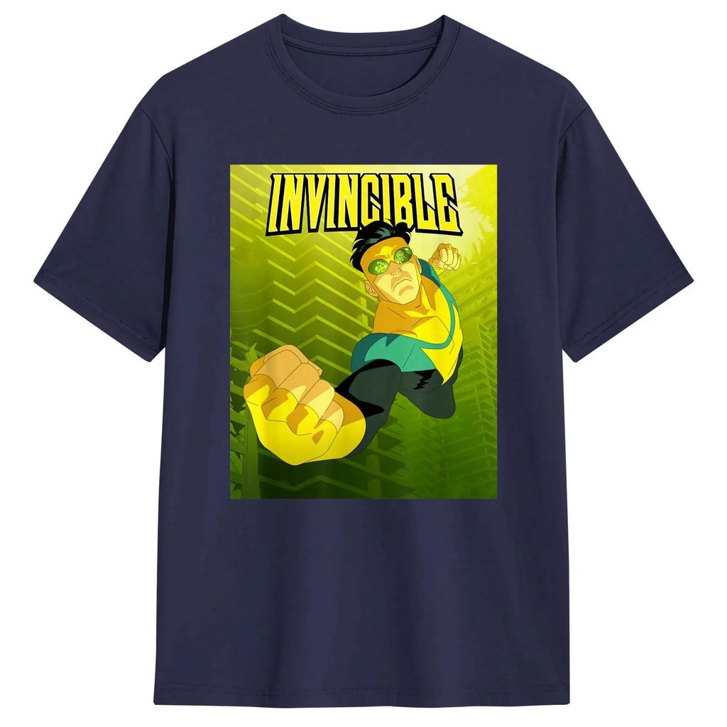 Summer Cotton TShirts For Unisex Popular Print Tshirt Invincibles Fight Against Angstrom Levy Poster TShirt ShortSleeve Y2K
