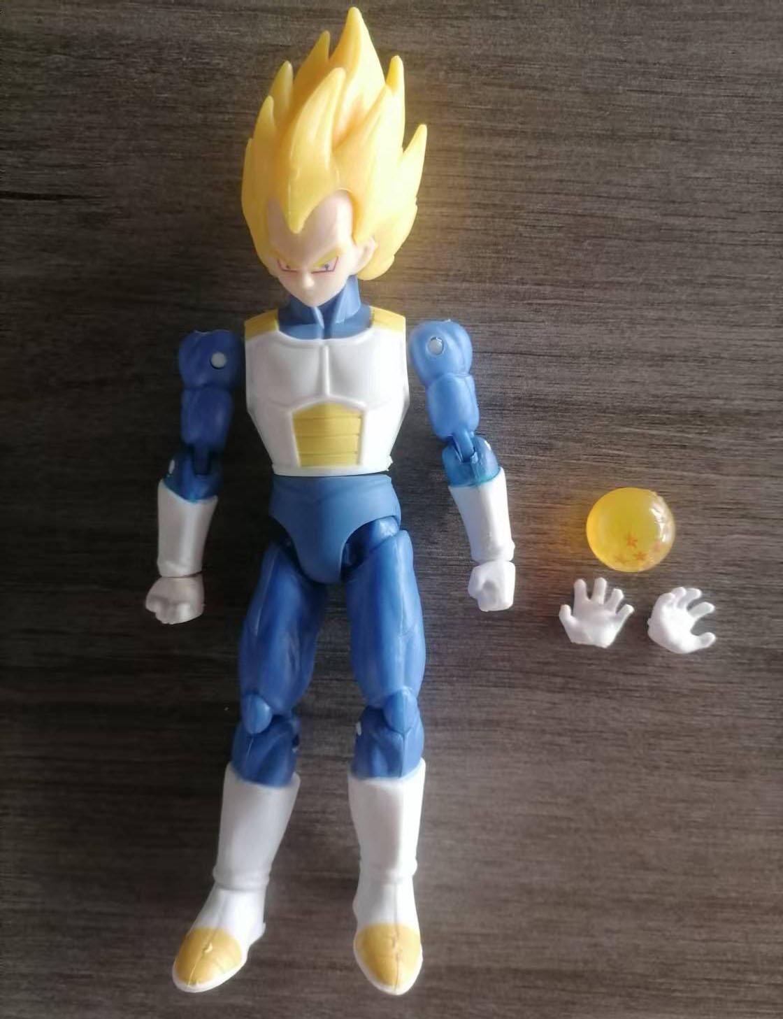 

Мультфильм Dragon Ball Фигурка Действия Саян Аниме Подвижная и Модифицируемая Модная Кукла Ручная Работа Модель Коллекция Шарм Хобби Игрушки