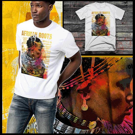 

African T-Shirt Africa Tribal Beads Panafrican black pride quotes size S-2XL 2XL