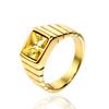 Multi Color Stone Rings for Men Women Hip Hop Punk High Quality Stainless Steel Ring Charm Party Jewelry Gift