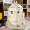Schoolbag Korean Ins Wind Star Backpack Large Capacity Junior High School Girls High School Elementary School Bag Leisure Travel Backpack