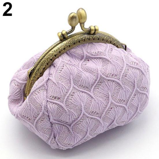 

Женская винтажная шерстяная пряжа вязаная монета кошелек кошелек держатель карты хасп клатч сумка