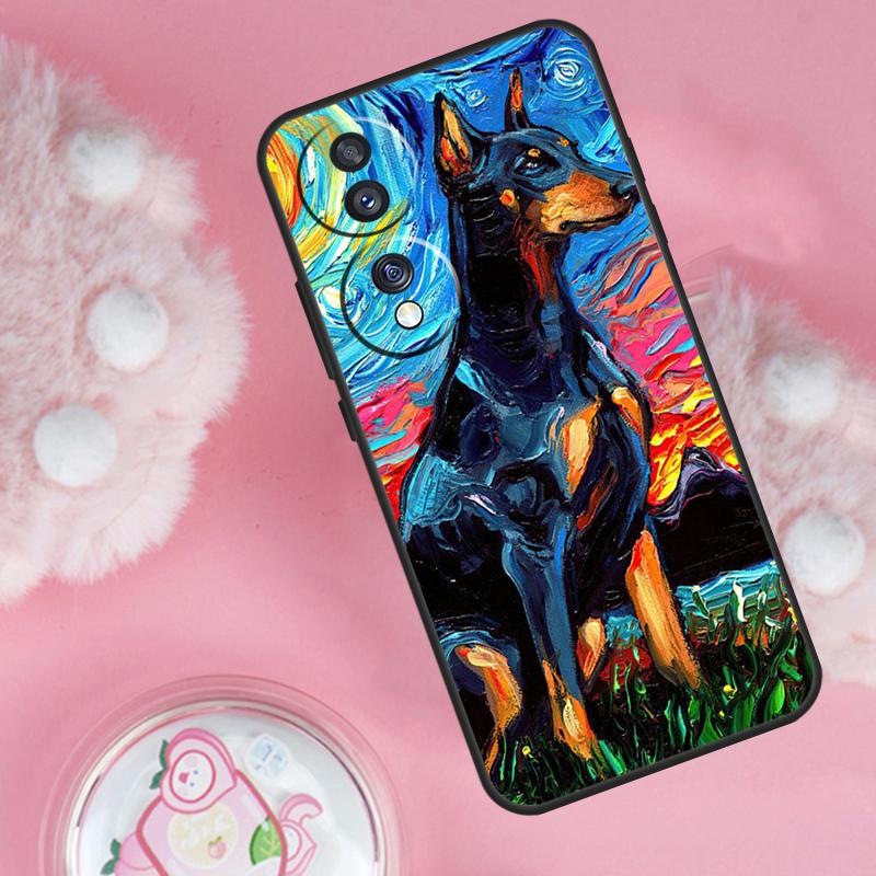 

Dachshund Doberman Dog Case For Honor Magic 7 Lite 5 6 Pro Honor 200 50 70 90 Lite X9b X9a X8b X8a X8 X9 X9c Cover Honor X9c