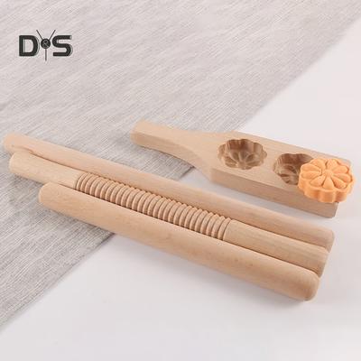 Holz-Antihaft-Nudelholz, Gebäck, Mehl, Kuchen, Teigroller, Backwerkzeug