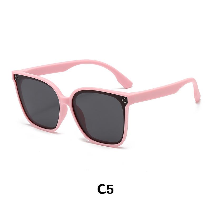 Children's Sunglasses Large Frame Fashionable Sunshade Anti-ultraviolet Silicone Polarized Children's Glasses 23048 23048