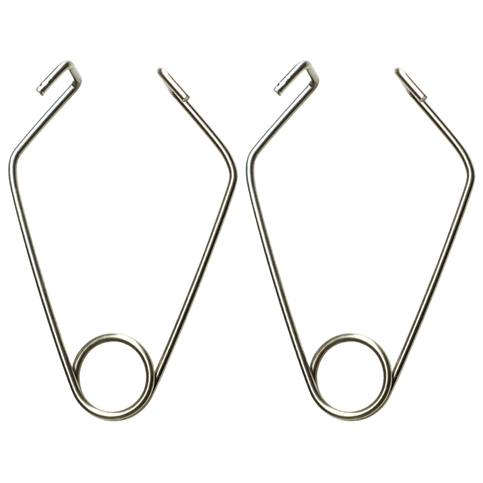 

2pcs Versatile & Convenient Stainless Steel Fixing Clip Fastening Rope Safety Buckle for Climbing Rope Protector Sleeve