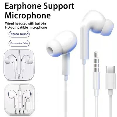 In-Ear-Kopfhörer mit Kabel und Mikrofon, einstellbare Lautstärke, Computer-Gaming-Headset für iPhone, für Android, für Huawei