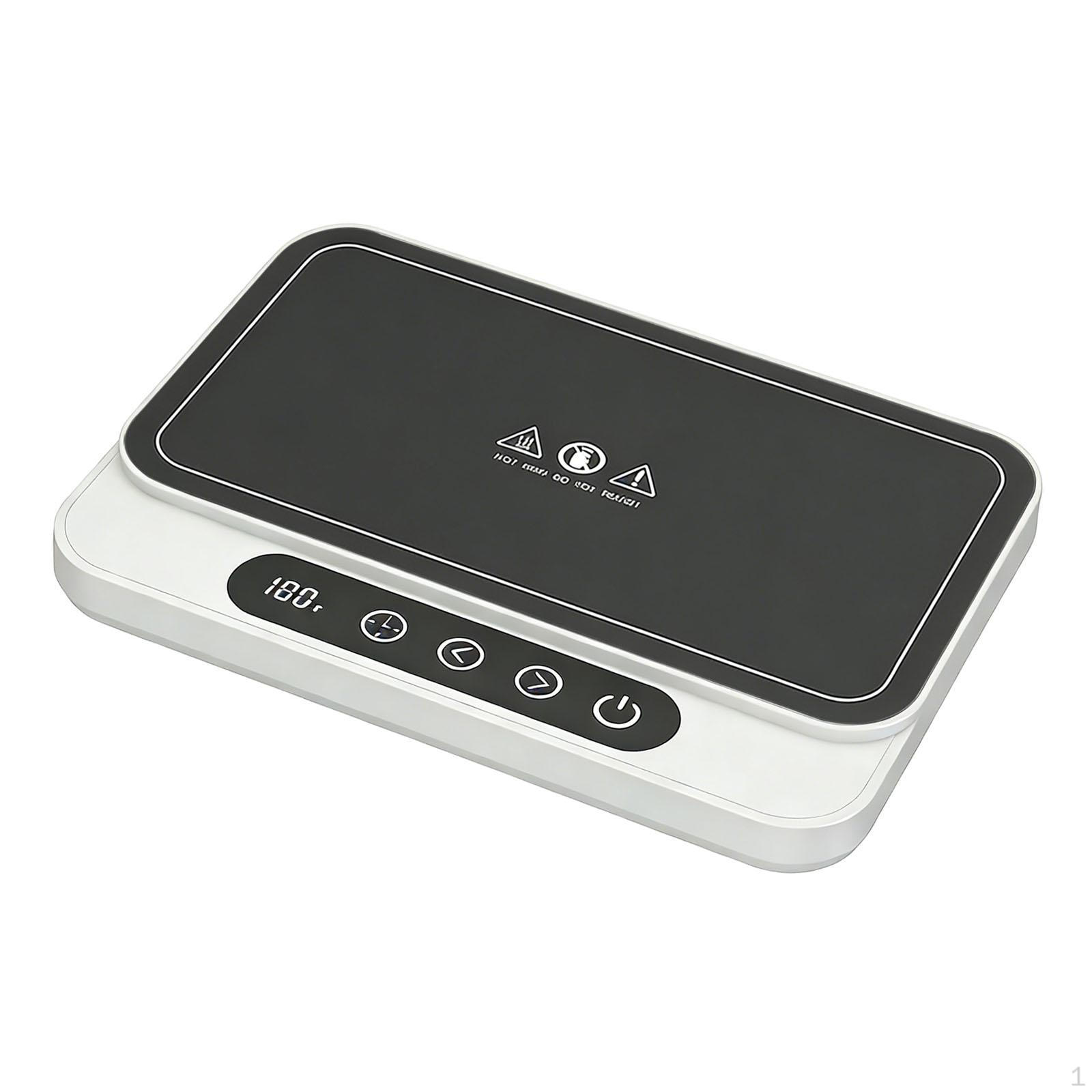 

Sturdy 50W for Desk Water Food Box Heating Base with 9 Temperature Settings Milk Accessory белый