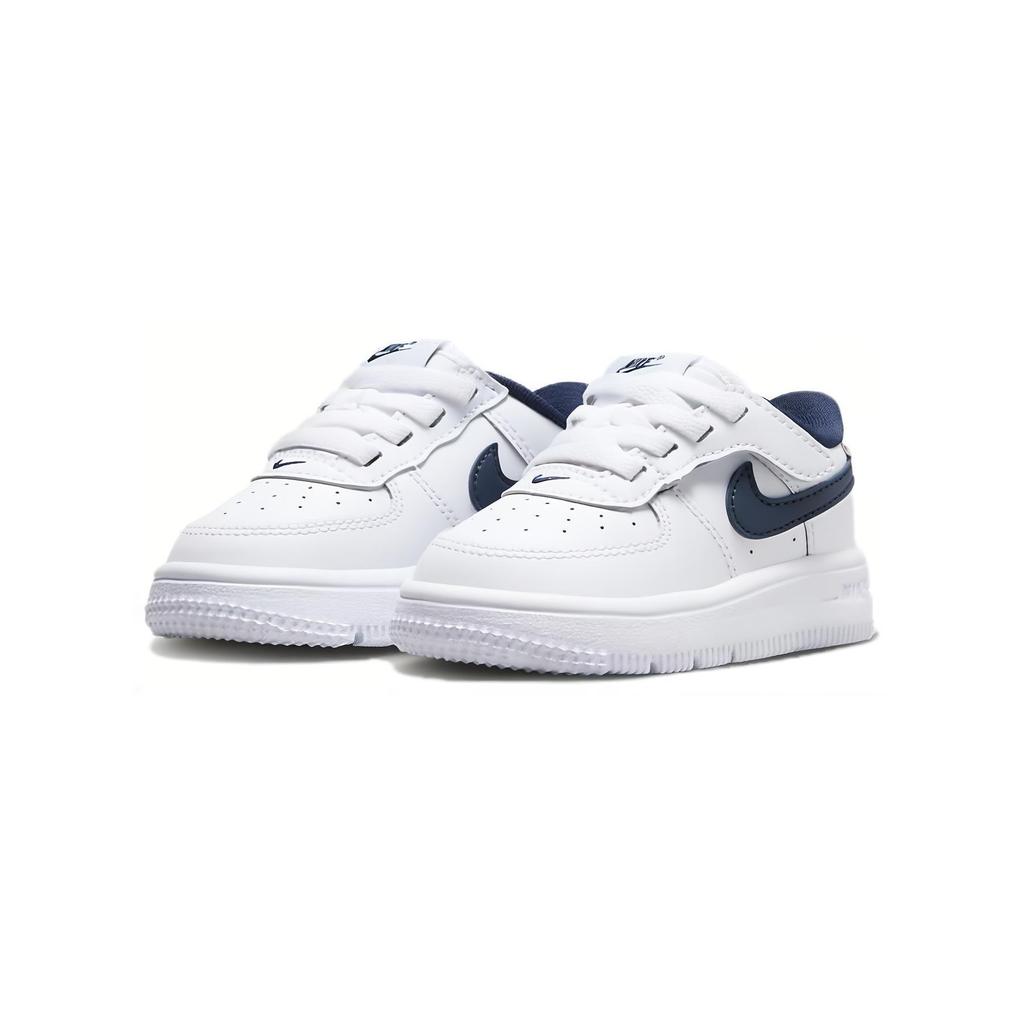 Nike Force 1 Low EasyOn TD White Midnight Navy Baby Sneakers Football-Grey FN0236-104