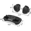 Adjustable Dumbbells 24kg / 52.5-pound Short Barbell Quick Choice for Home Gym Workouts