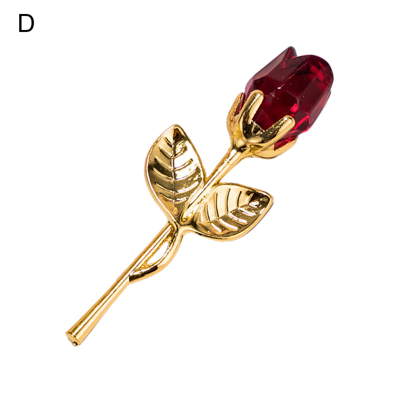 

День святого Валентина Рождество Искусственный Кристалл Роза Цветок Домашний Декор Подарок D