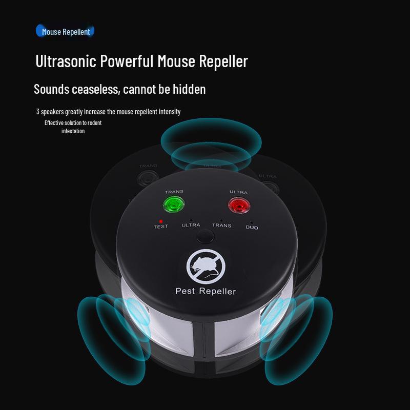 High-Power 360° Ultrasonic Indoor Repeller for Mice, Insects, and Squirrels