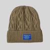 Add Fur Lined Winter Hats Solid Color Knitted Hats Casual Beanie Cap  Men And Women