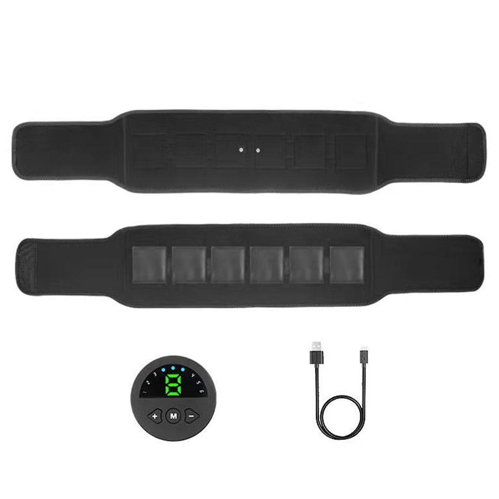 Cordless Abdominal Muscle Toner Easy Using Body Muscle Shaping Belt for Home Gym Office