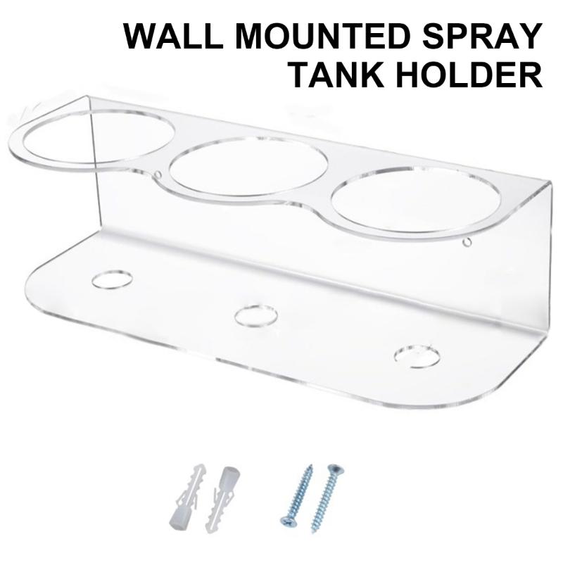 Versatile Use Wall Hanging Spray Bottle Bracket Sturdy Acrylic Spray Can Holder Home Accessory for Kitchen and Bathroom