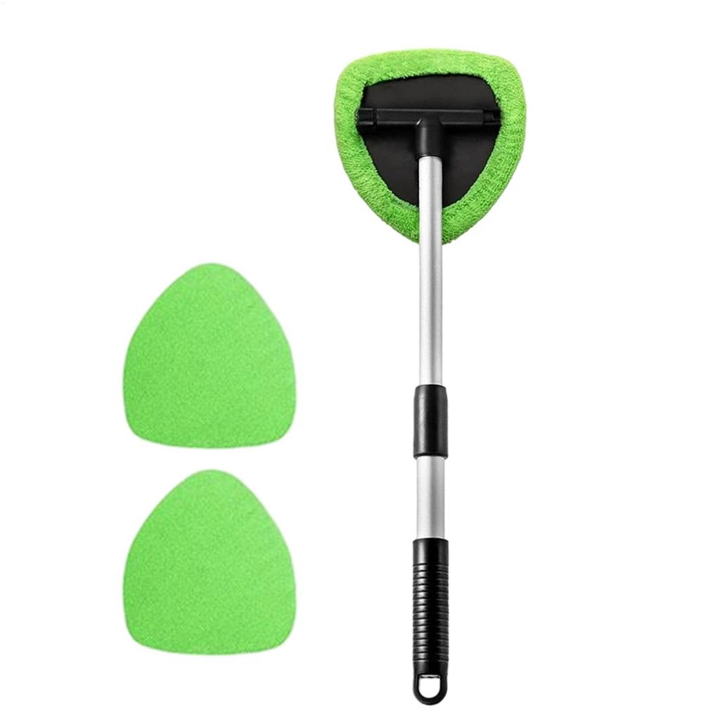 Car Window Cleaner Tool Extendable Glass Cleaner Auto Glass Detailing Tool Microfiber Towel Home Glass Defogging Dust Towel