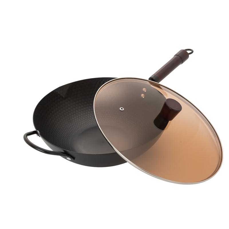 Amercook Pre-Seasoned Uncoated Cast Iron Wok