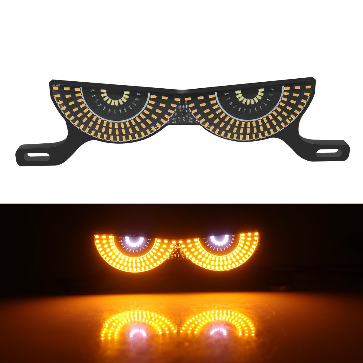 

Motorcycle LED Lights Devil Eye Cat Eye Dynamic Tail Light Car Tail Decorative Lamp Strobe Eagle Eye Lamp Exterior Accessories