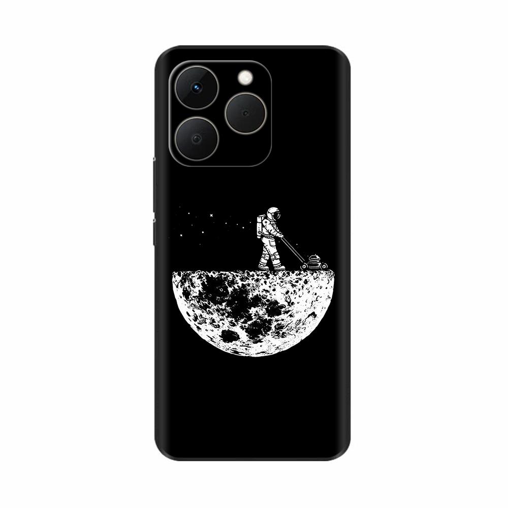 Shockproof Case For Realme 15T 5G Case Luxury Painted Black TPU Silicone Soft Bumper Funda for Realme 15T Phone Cases Back Cover
