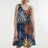 Women's Casual Fashion U-neck Sleeveless Print Dress