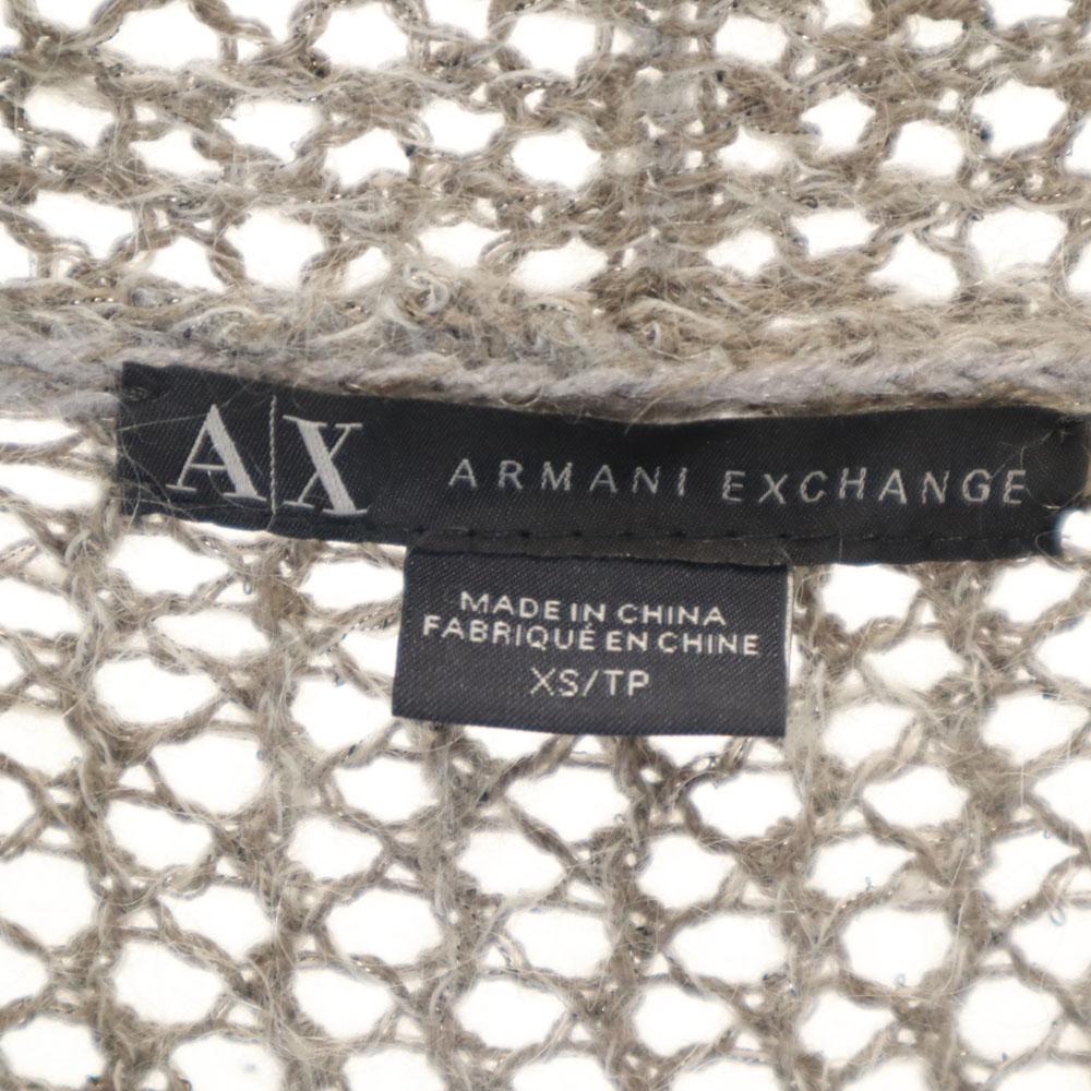 ARMANI EXCHANGE Mohair Blend Long sleeve knit cardigan XS gray Women Used