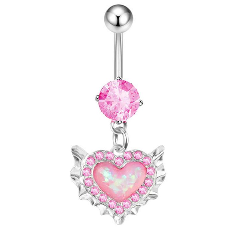 Colorful Butterfly Heart Belly Button Rings For Women Girls Sexy Navel Ring Drop Dangle Body Jewelry Beach Belly Navel Rings
