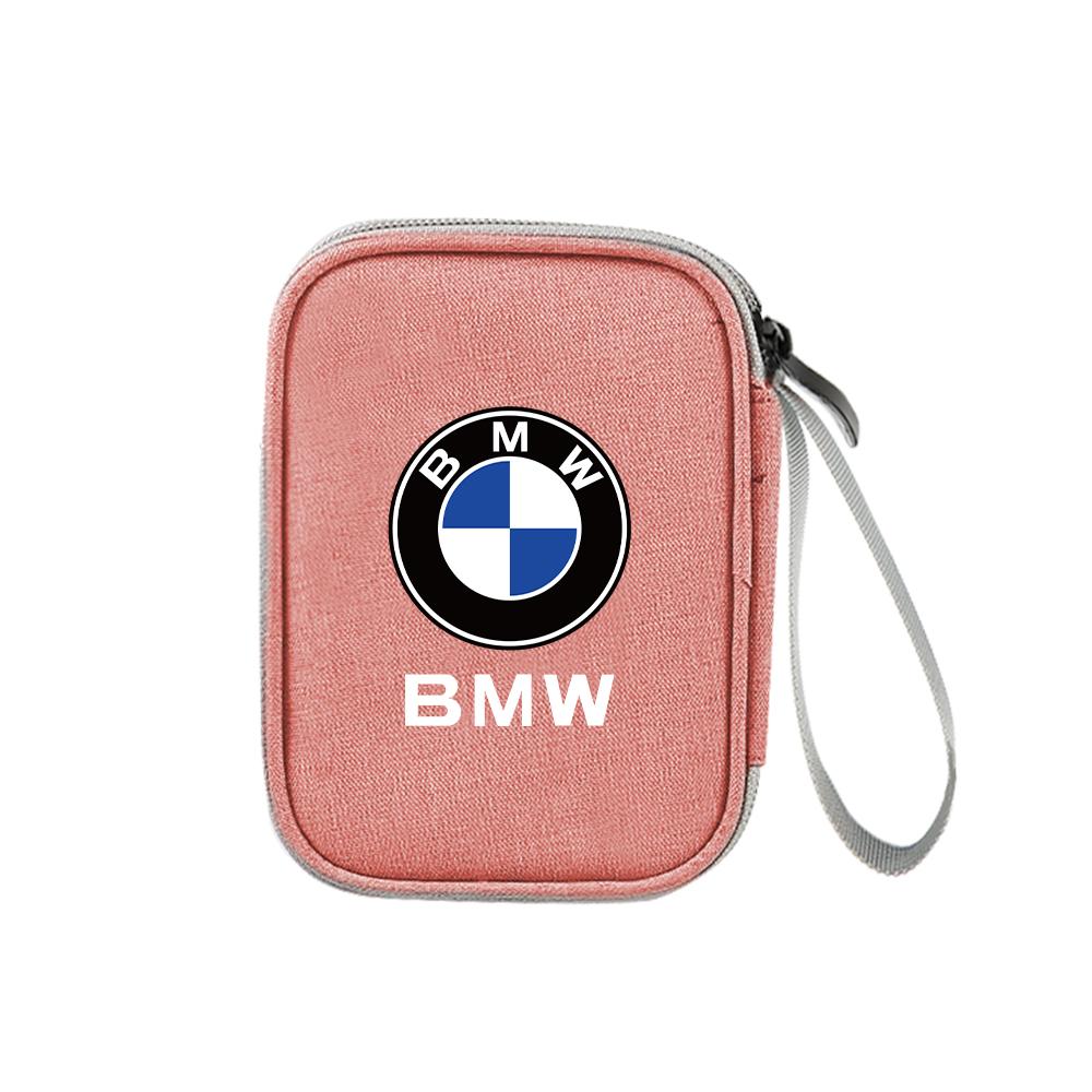 BAGD7 2026 Car Sticker Car Organizer Portable Key Storage Bag For BMW M Performance M5 320 325 E28 E30 E34 E36 E39 E46 X5 X6 F01 F02