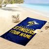 Name Custom Edmonton Stingers Print Beach Towel, Large Soft Quick Dry Towel for Beach Camping Swimming
