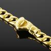 15MM Vacuum Plating Gold Color Men's Cuban Link Chain Bracelet Punk 316L Stainless Steel Boxing Gloves Style Bracelet for Men