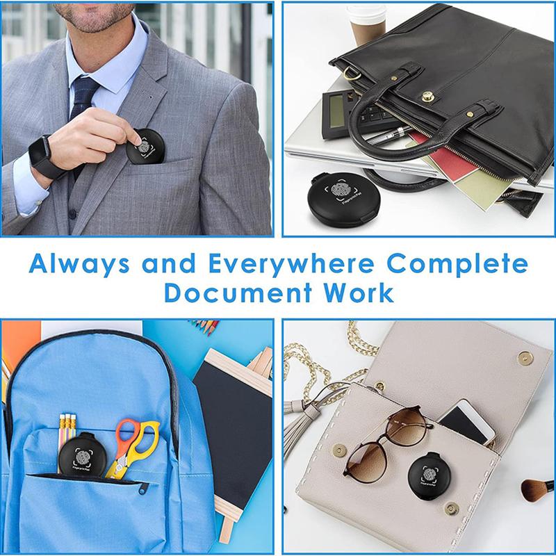 Tragbare Fingerabdruck-Druckplattform Mini-High-Definition-Schnelltrocknungsdruckschlamm-Unterzeichnungsvertrag Rot-, Blau- und Schwarzwäsche