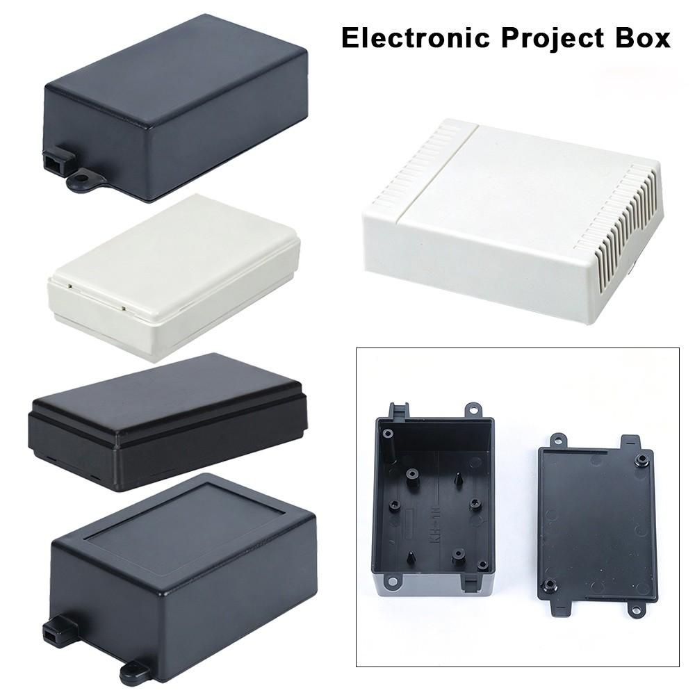 Black&White Junction Box Plastic Electric Power Supply Case DIY Housing Instrument Case
